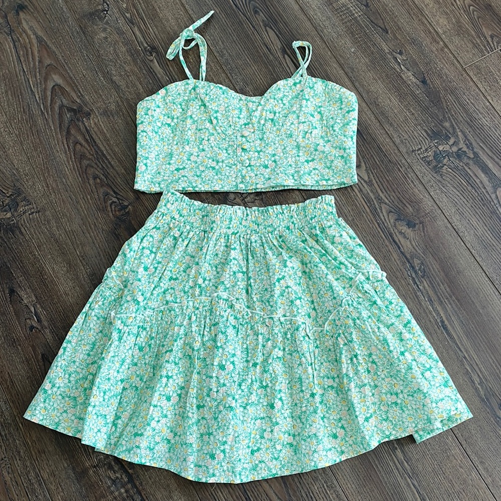 Shein skirt and top